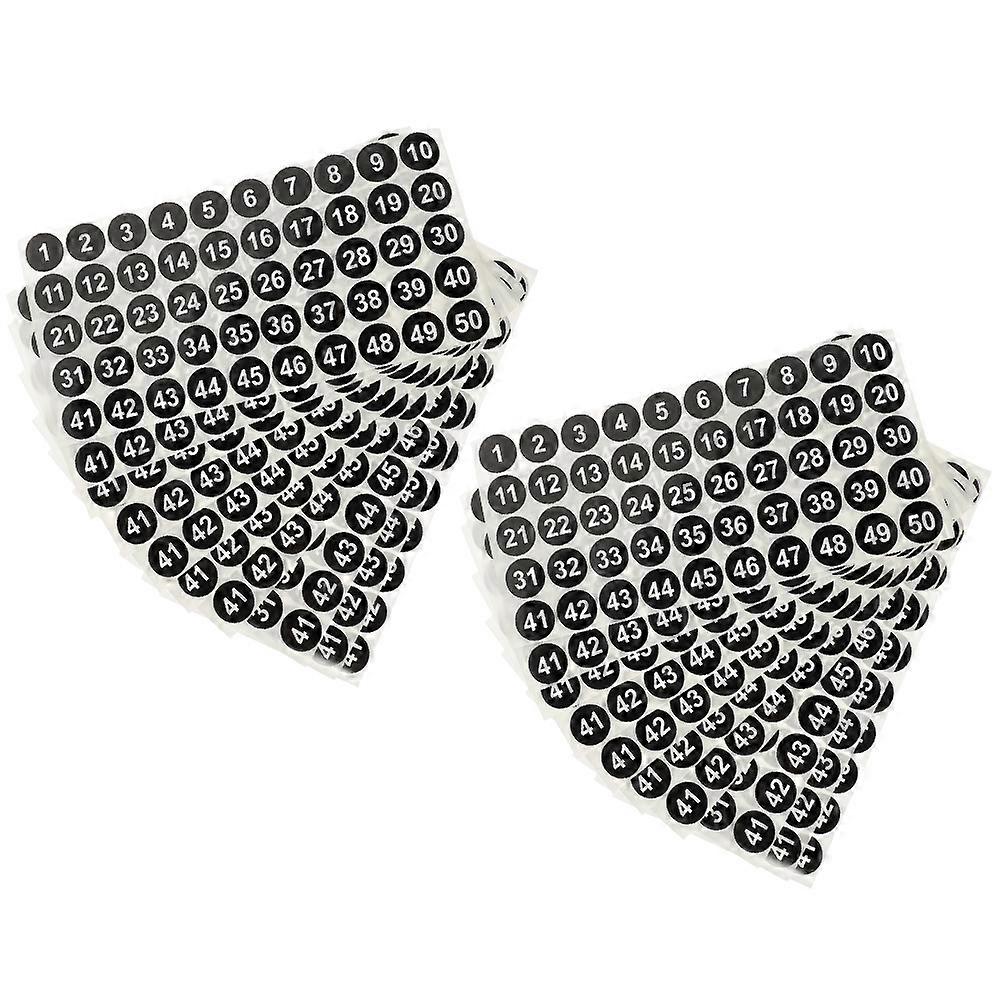 20 Sheets of Number Stickers Number Label Stickers Number Stickers Number Labels