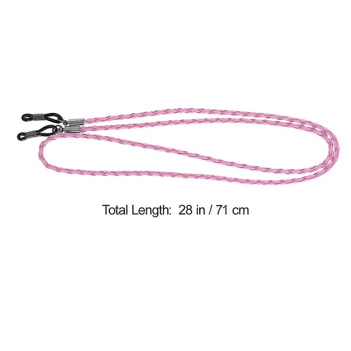 Eyeglasses Strap with Grips and Steel Coils for Holding Use Assorted Color Length About 70cm