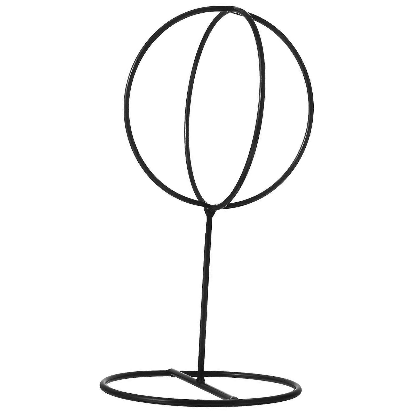 Hat Display Stand Stainless Steel for Storage 2Pcs Black Cap Storage Holder