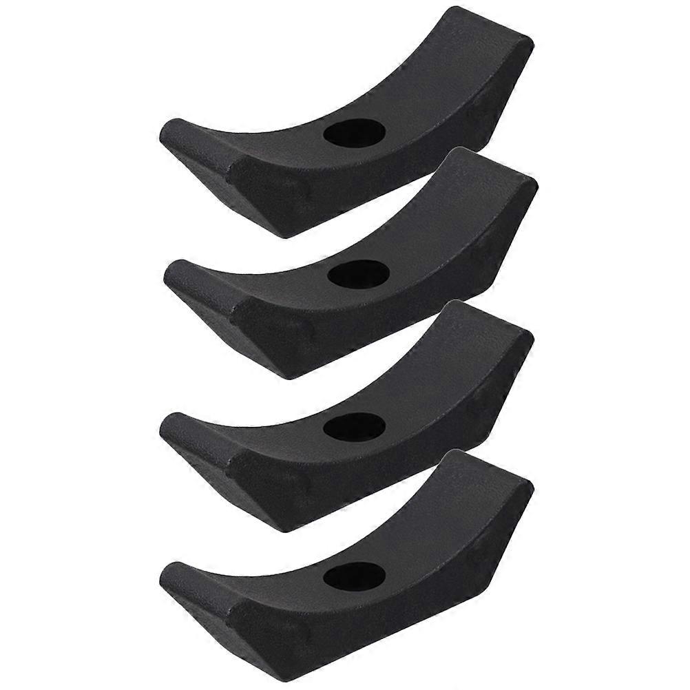 Black Dumbbell Saddles Plastic Dumbbell Cradles for Replacement 8Pcs