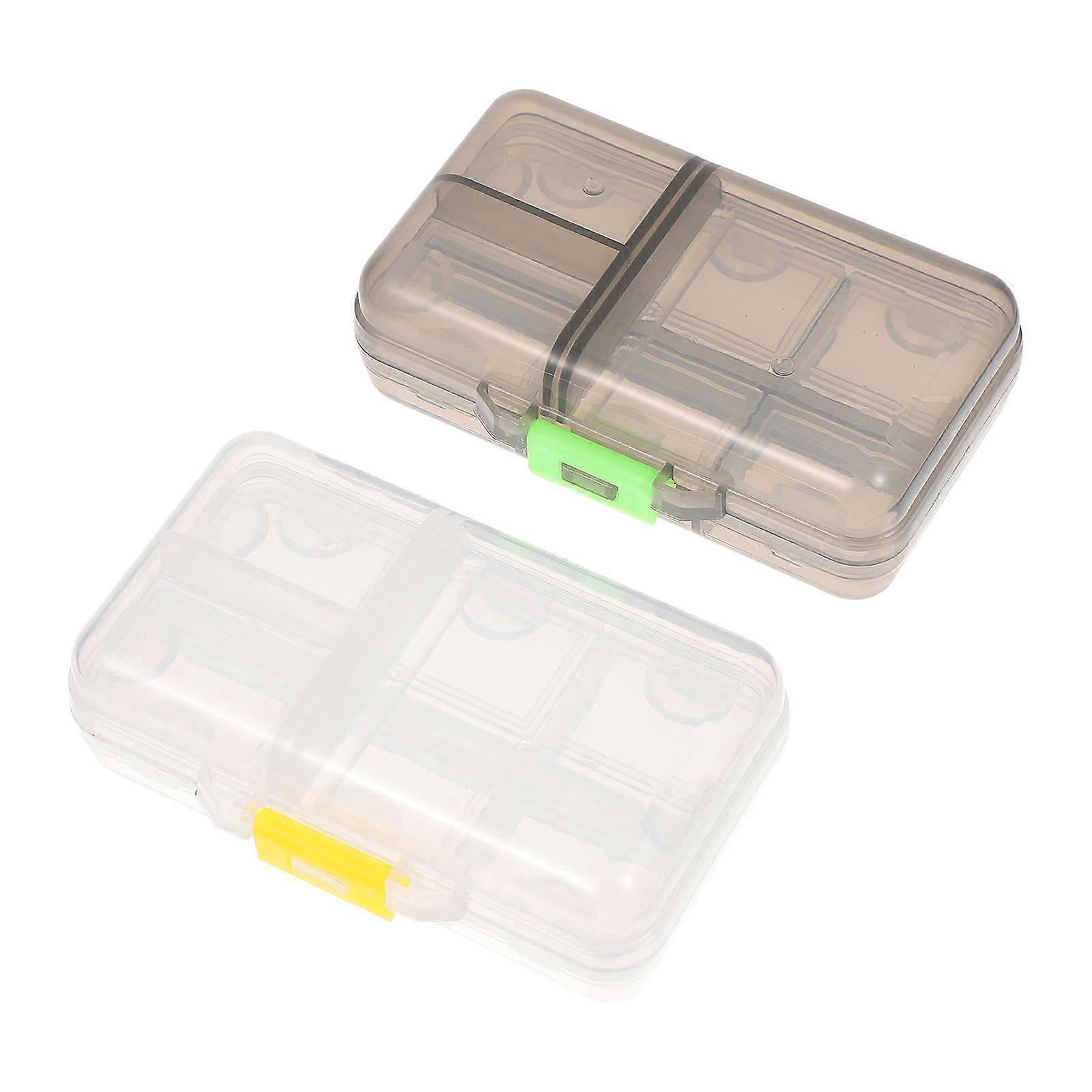 Medicine Storage Container Portable Case for Storage 4Pcs Compartments