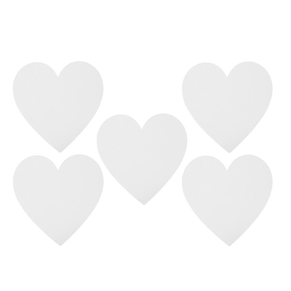 Oil Painting Heart Shaped Canvas Panels for Drawing Use 5Pcs Bundle