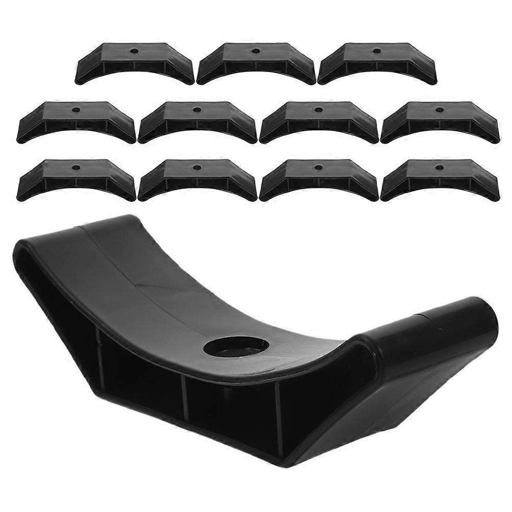 Black Dumbbell Holder Stand for Exercise Use 24Pcs Stable Gym Storage Rack