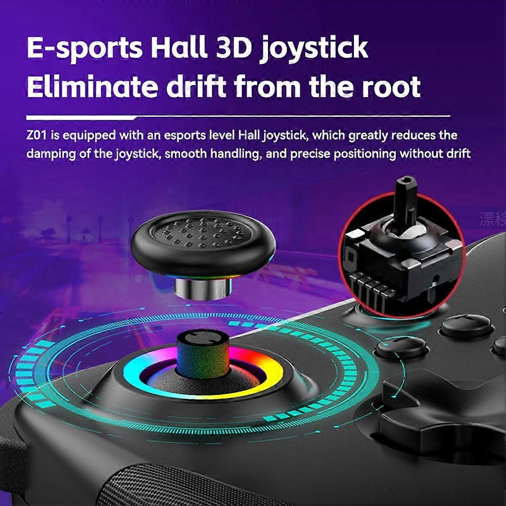 Wireless Game Controller Bluetooth 6-Axis Motion Sensor Turbo Programmable Joystick for Switch Steam PS3 PS4 PC Green