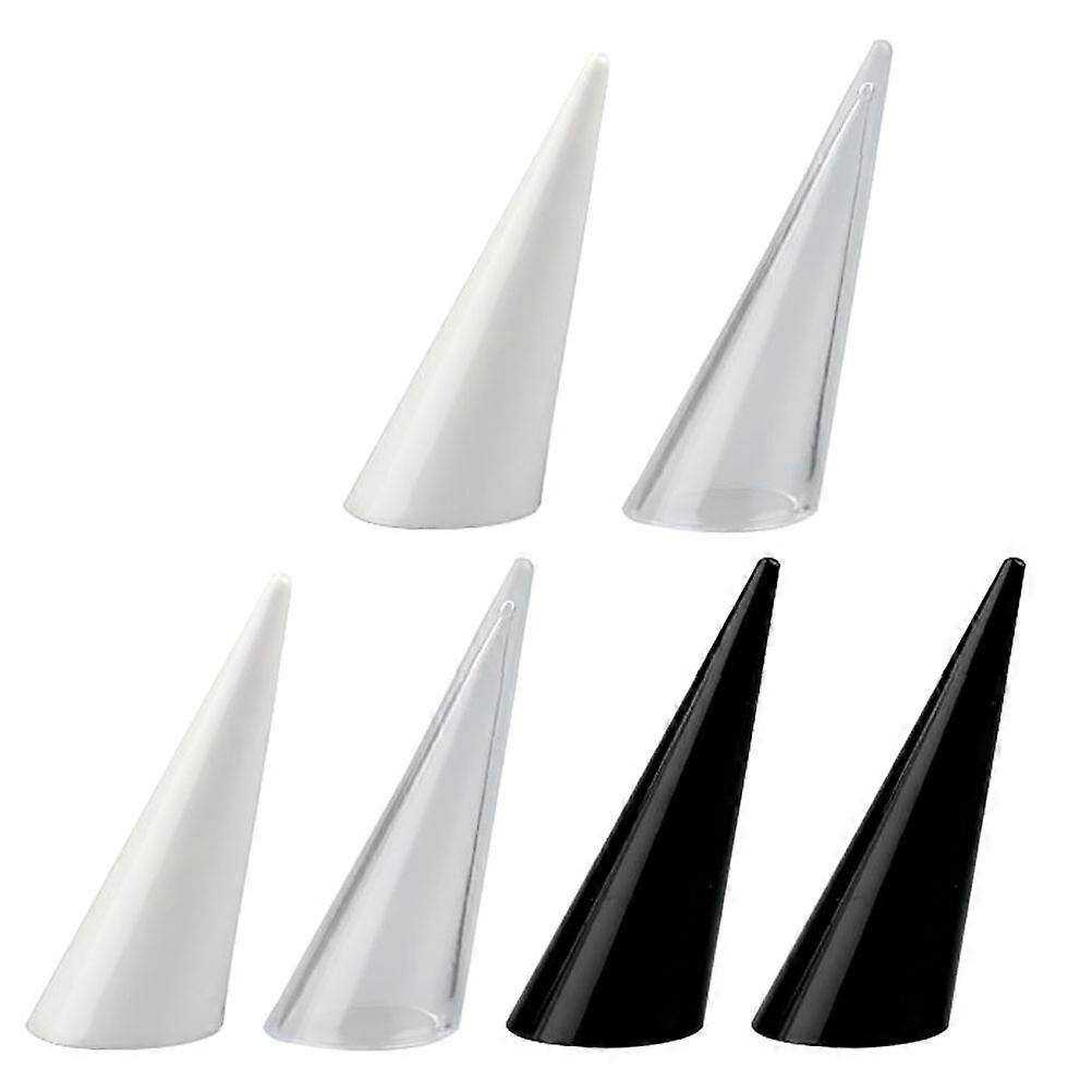 Ring Display Rack Finger Ring Stand for Storage 12Pcs Assorted Color Acrylic