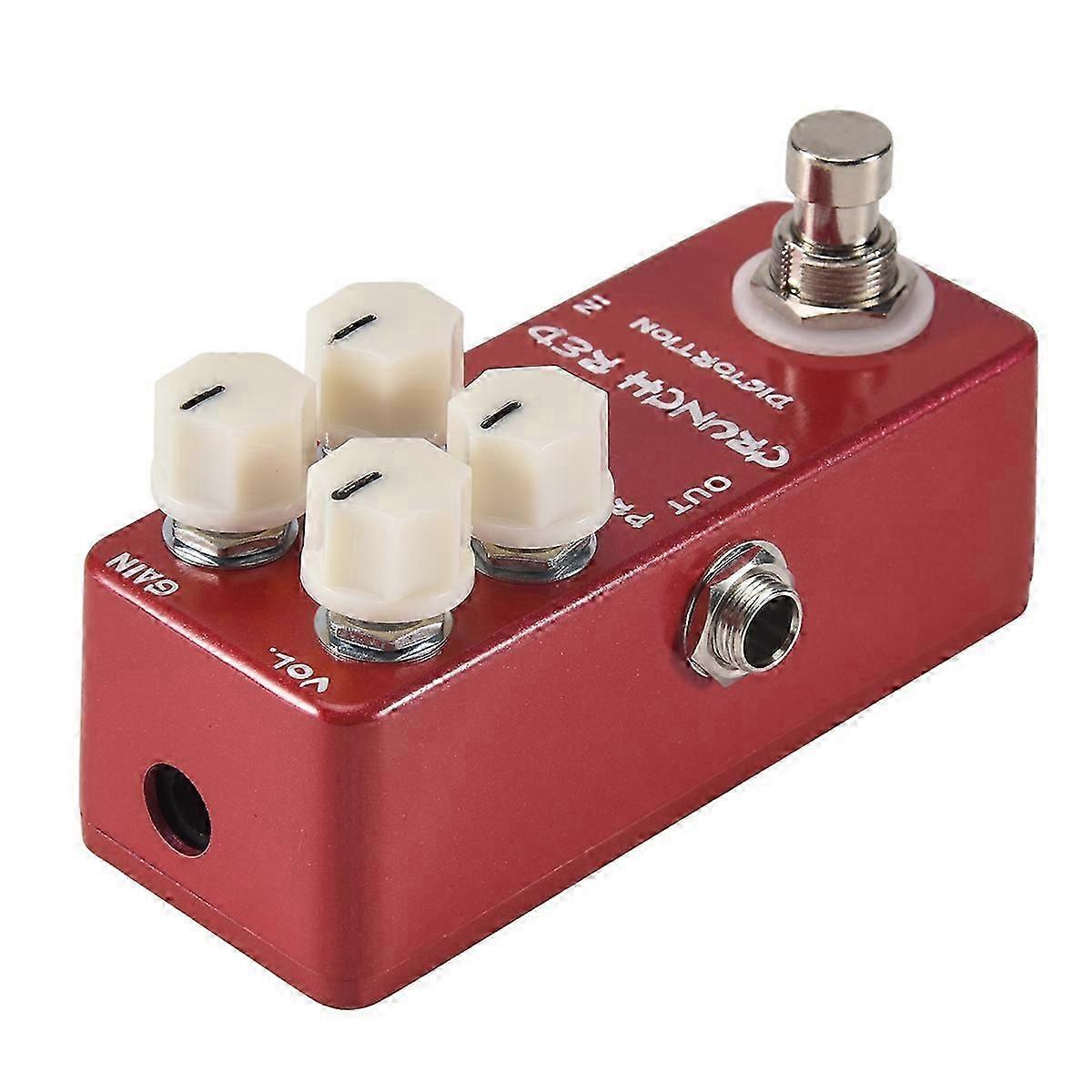 Guitar Effect Crunch Red Distortion Guitar Pedal Metal Shell