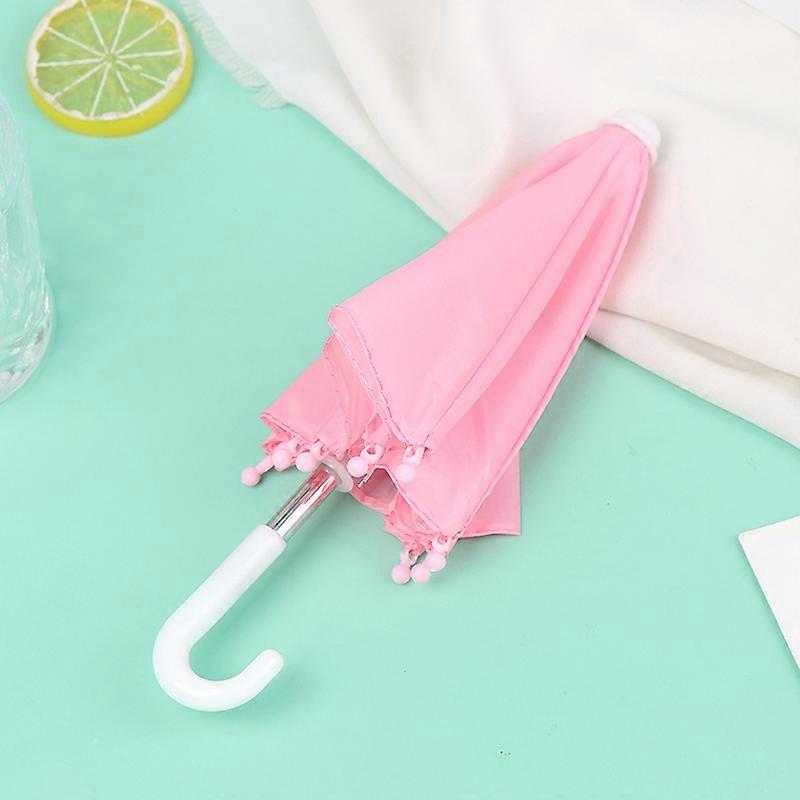 Parapluies de poup��e color��s de 22CM, 1 pi��ce, jouets, ��quipement de pluie pour poup��e de 18 pouces, accessoires pour filles
