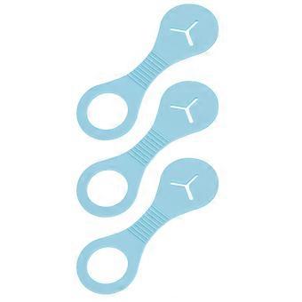 Hand Free Poop Bag Clip for Storage with 12Pcs Dog Poop Bag Dispenser Blue