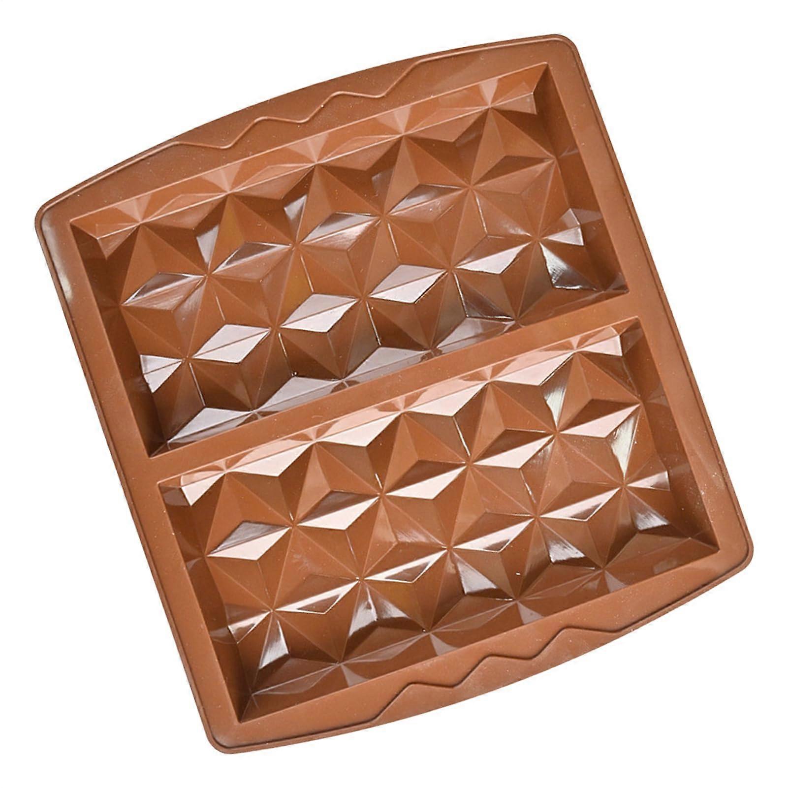Chocolate Bar Mold Silicone for Baking and Candy Making, Nonstick Reusable Oven Microwave Freezer Safe