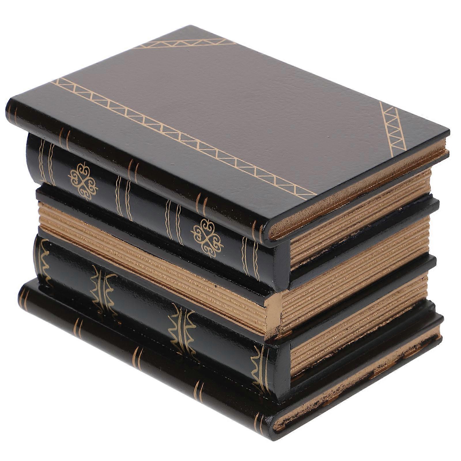 Decorative Book Box Wood Material Storage Box for Storage Multi Color