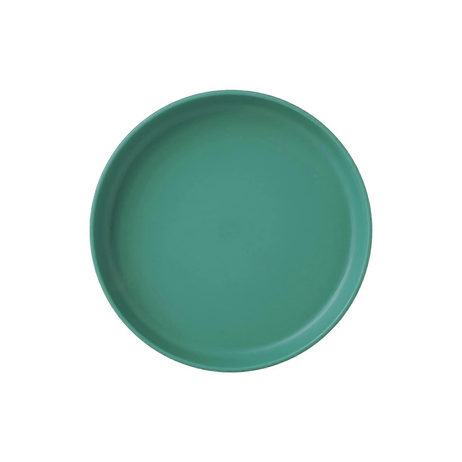 Snack Serving Tray Lightweight Plastic Fruit Plate for Living Room MultiPurpose Green