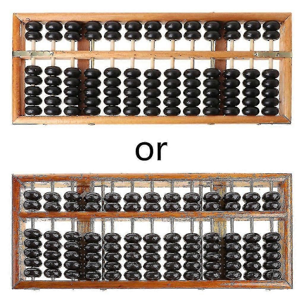 2025 Portable Chinese 13 Digits Column Abacus Arithmetic Soroban Calculating Counting