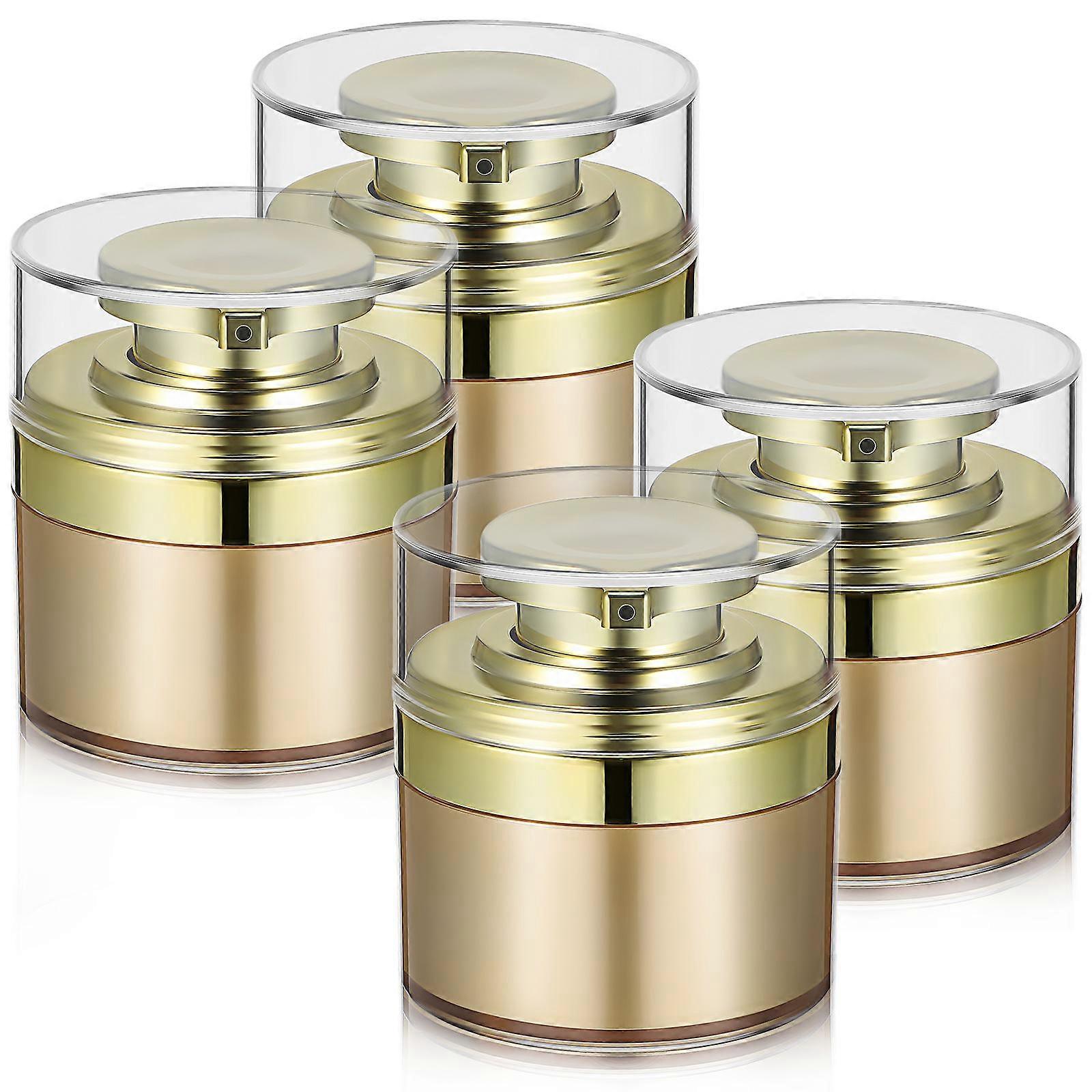 Pump Jars Empty Cream Jars for Precise Dispensing 16Pcs Travel Containers