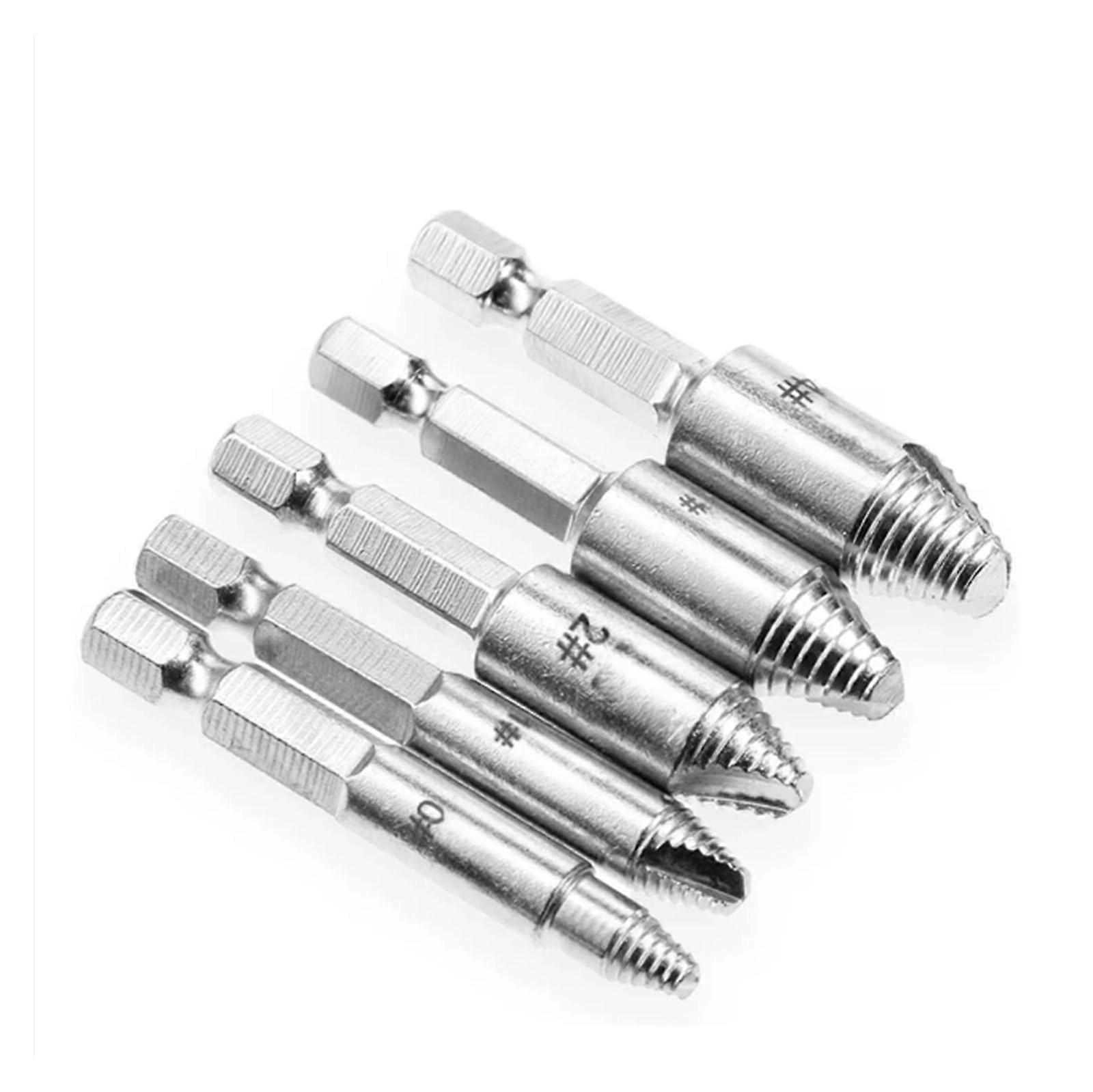 Screw Extractor Set for Broken Bolt Removal, MultiSpline Grip,  Hardness Steel, 10/5pcs