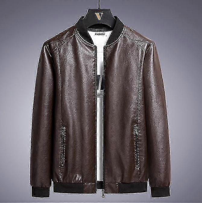 2026 Leather Jacket Men's Motorcycle Pu Large Size