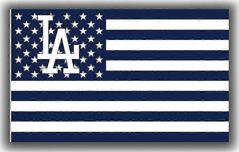 Los Angeles Baseball Team Memorable Flag Dodgers Live Shape 670