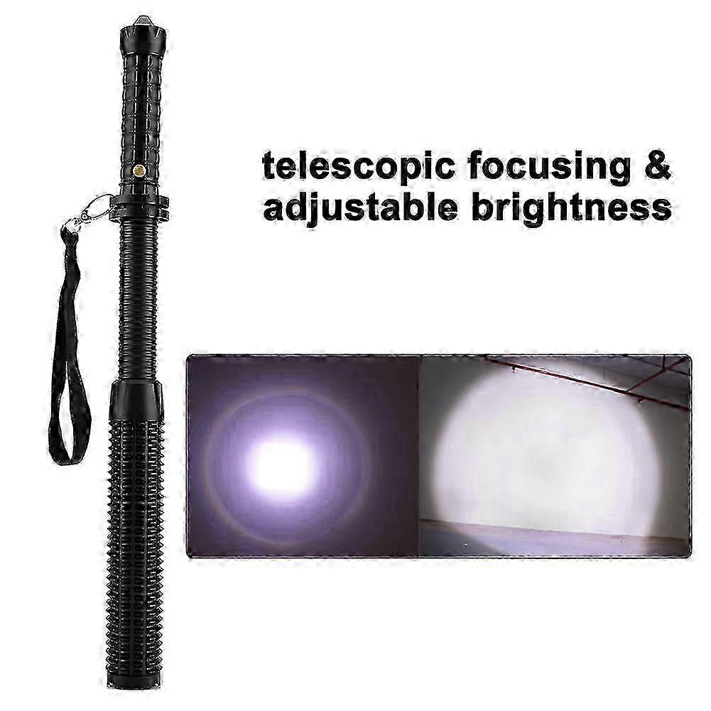 2026 Another Telescopic Self - Protecting Stun - Equipped Security Baton Flashlight