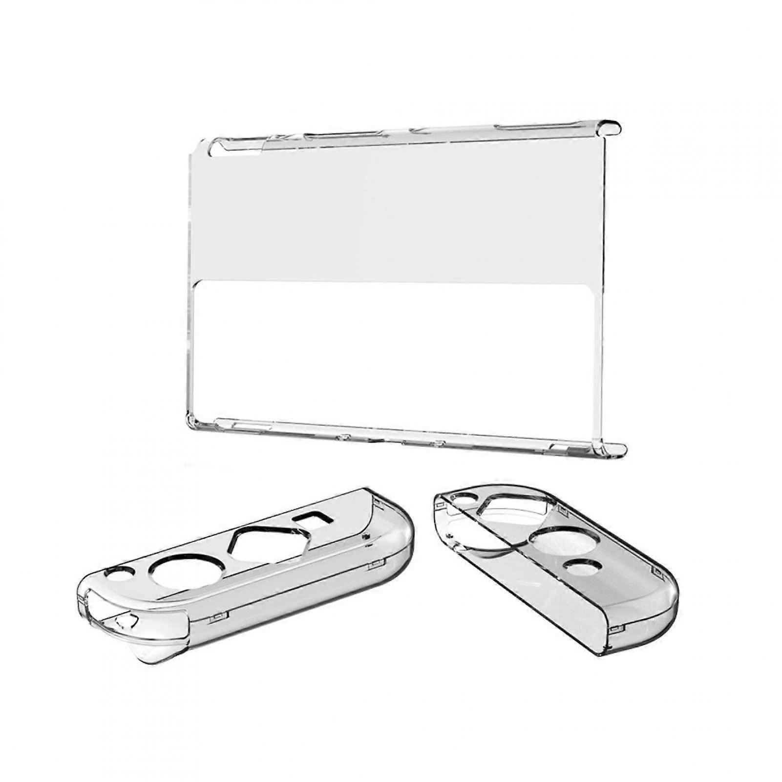 Case for Nintendo Switch OLED Clear Ergonomic Grip Shell Shockproof Transparent Protective Cover