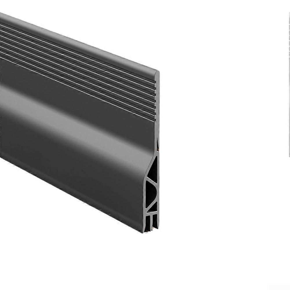Door Draft Stopper SelfAdhesive Silicone Seal Strip for Noise Reduction and Draft Blocking Gray