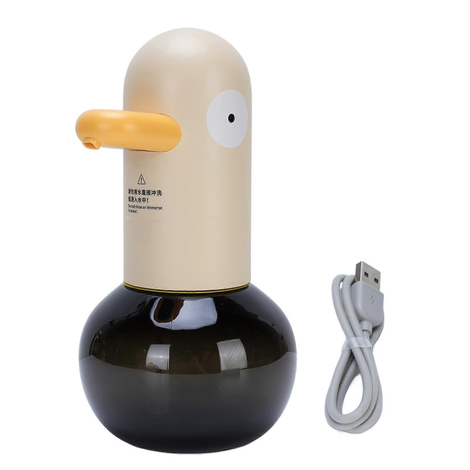 Automatic Touchless Soap Dispenser 400ml Rechargeable with Dual Speed for Kitchen and Bathroom Yellow