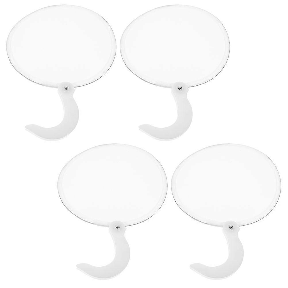 Folding Round Fan Handheld Fan for Summer Use 4Pcs Foldable Fans