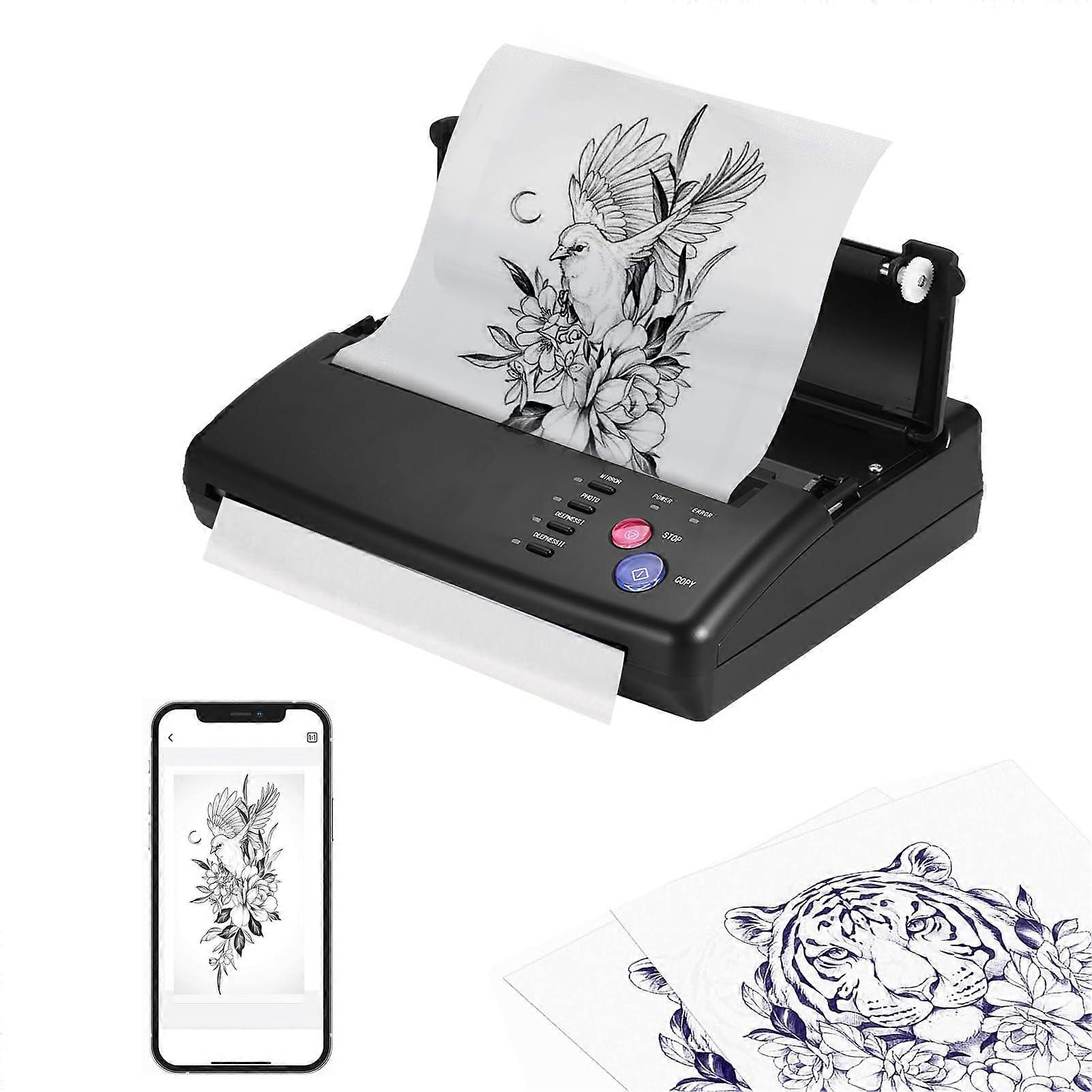 Tattoo Transfer Machine Professional A4 A5 Thermal Stencil Printer for Carbon Paper US Plug