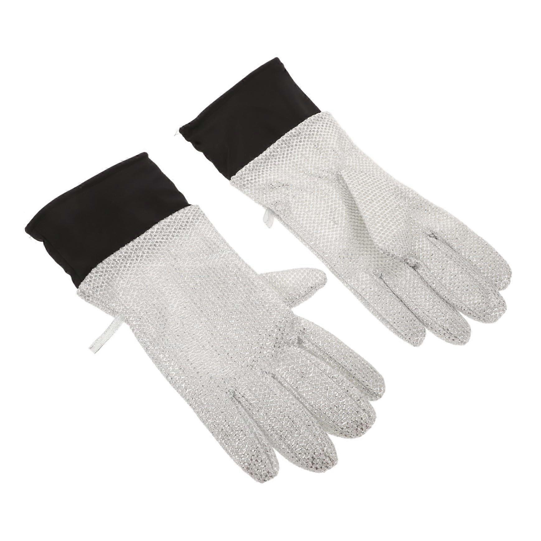 Dishwashing Gloves with Powerful Scrubbing and Comfortable Lining, Reusable Long Rubber for Kitchen Cleaning