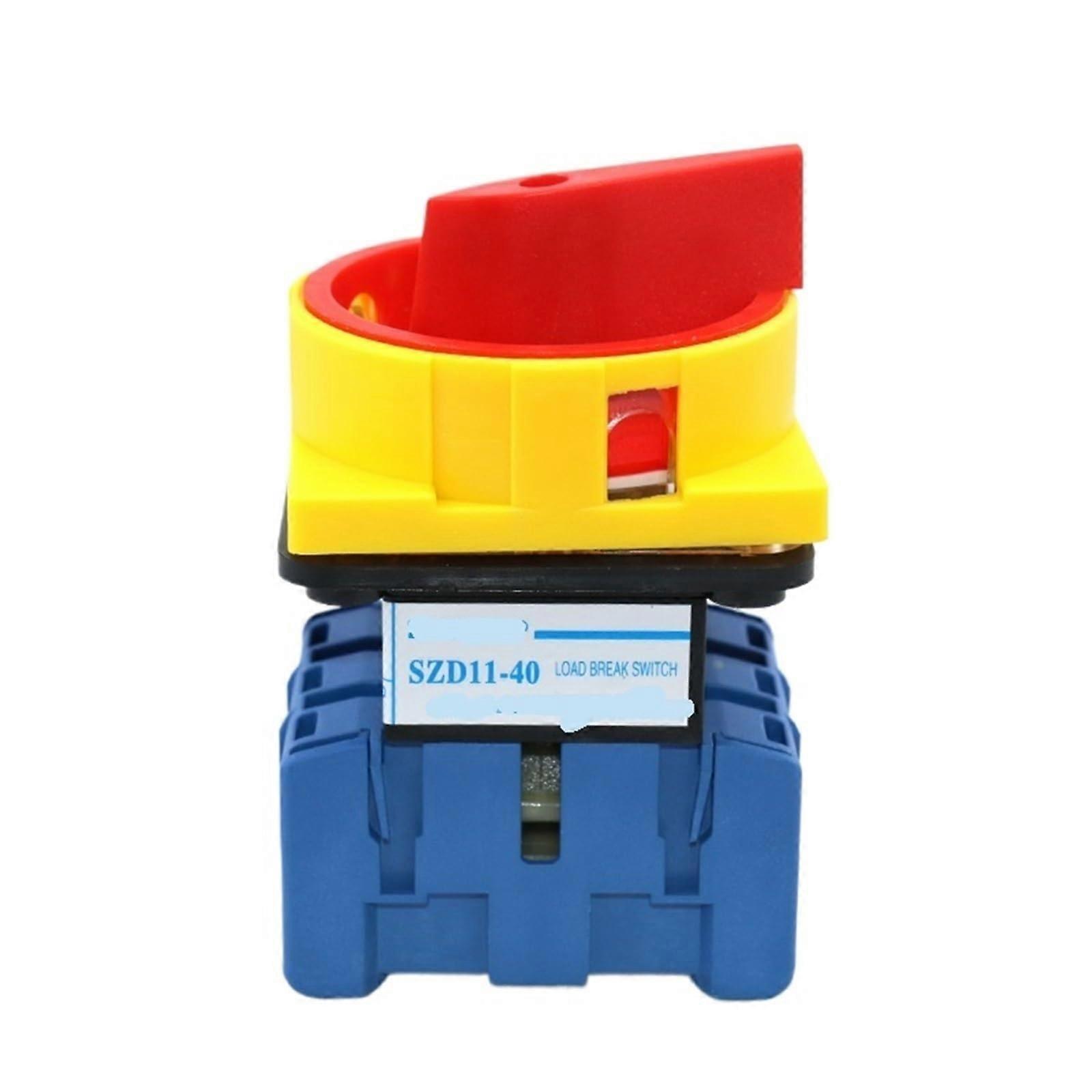 40A 660V 3 Pole Disconnect Switch with Padlock, 2 Position ON OFF Selector for Industrial Use