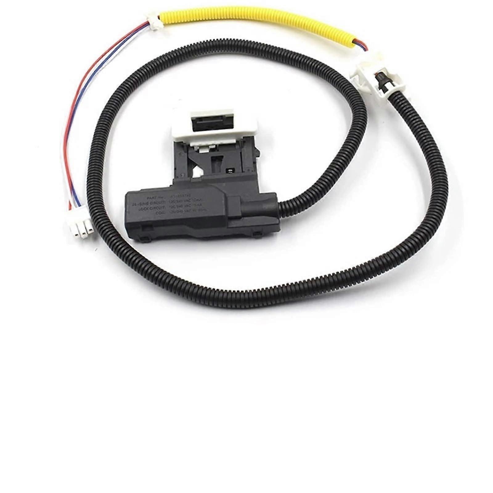 Washer Lid Lock W11307244 Replacement 3 Wire Durable Black Door Latch Assembly for Whirlpool