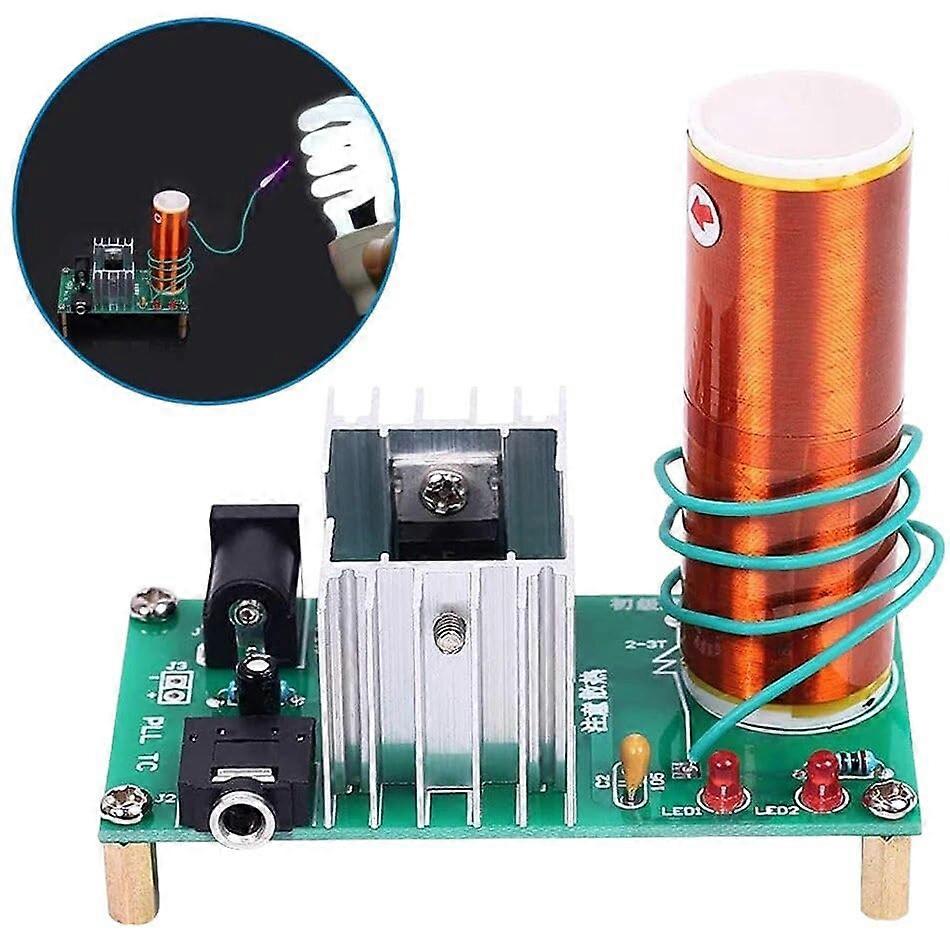 Plasma Speaker Tesla Coil Kit 15W DC DIY MusicSynchronized Plasma Arcs Electronic Assembly