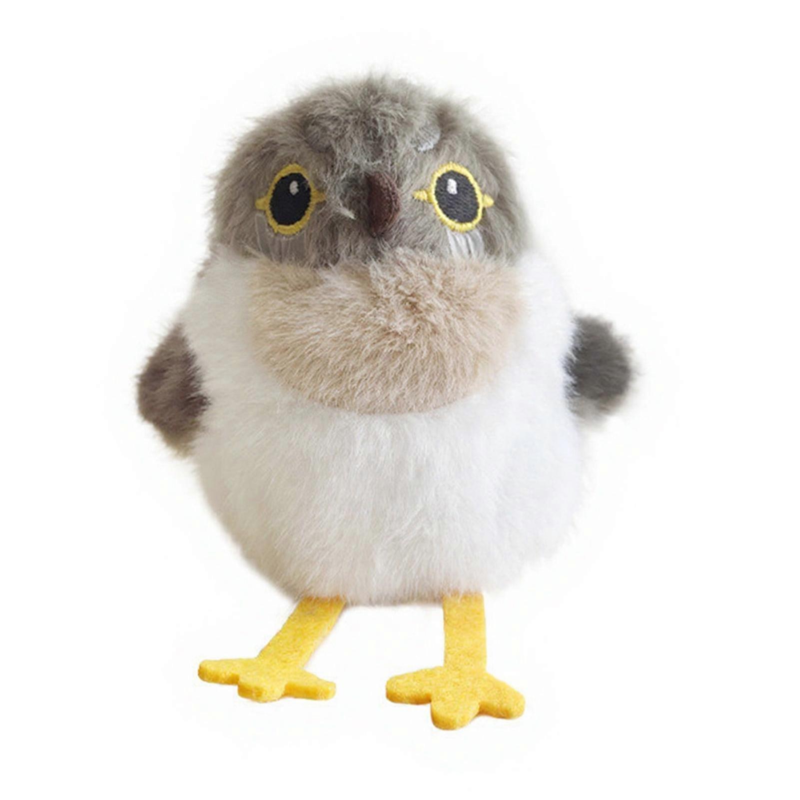 Interactive Flapping Bird Cat Toy Rechargeable Touch Activated Chirping Toy