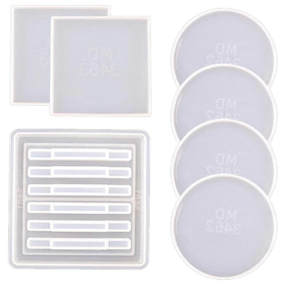Coaster Mold With Coaster Stand Molds For Resin Casting Coasters