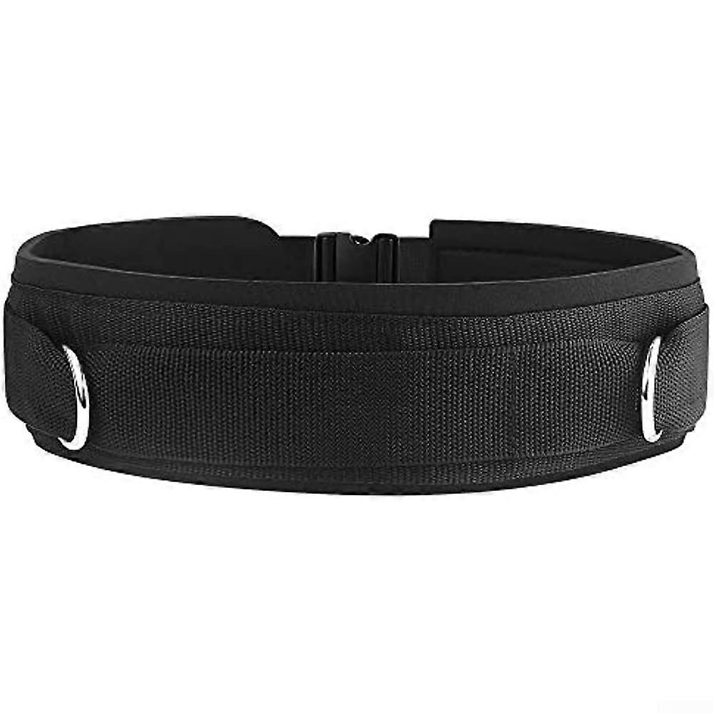 Resistance Training Belt Adjustable Waist 2541 Inch Dual Ring for Cable Kickbacks and Workouts