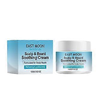 Scalp & Beard Soothing Cream, Scalp Soothing Cream Gentle Nourishing Cleansing Repairing Improves Massage Scalp Reduces Dandruff Soothing Balm