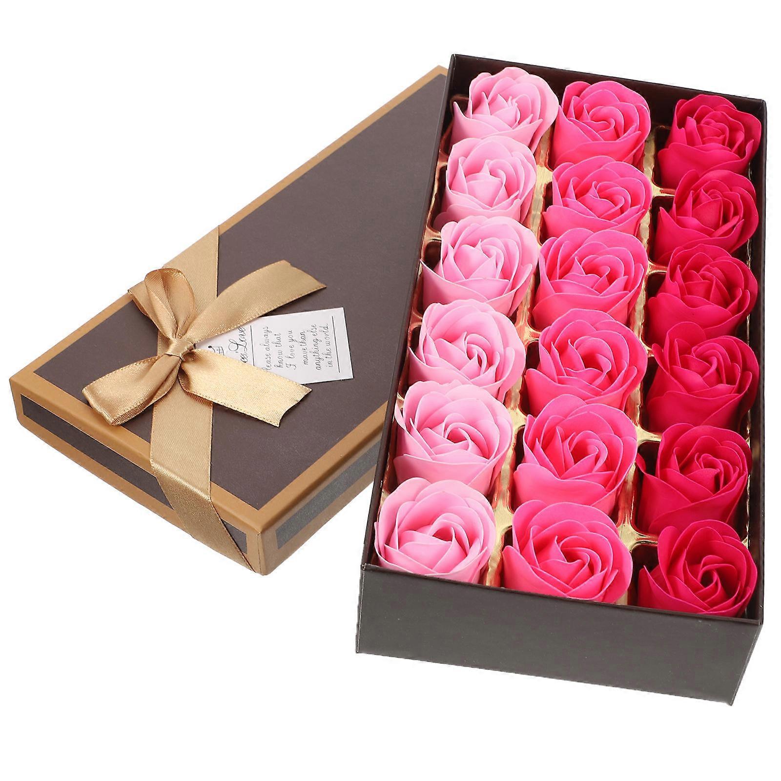 Home Use Soap Rose Imitation Rose Soap 1 Box with Storage Box