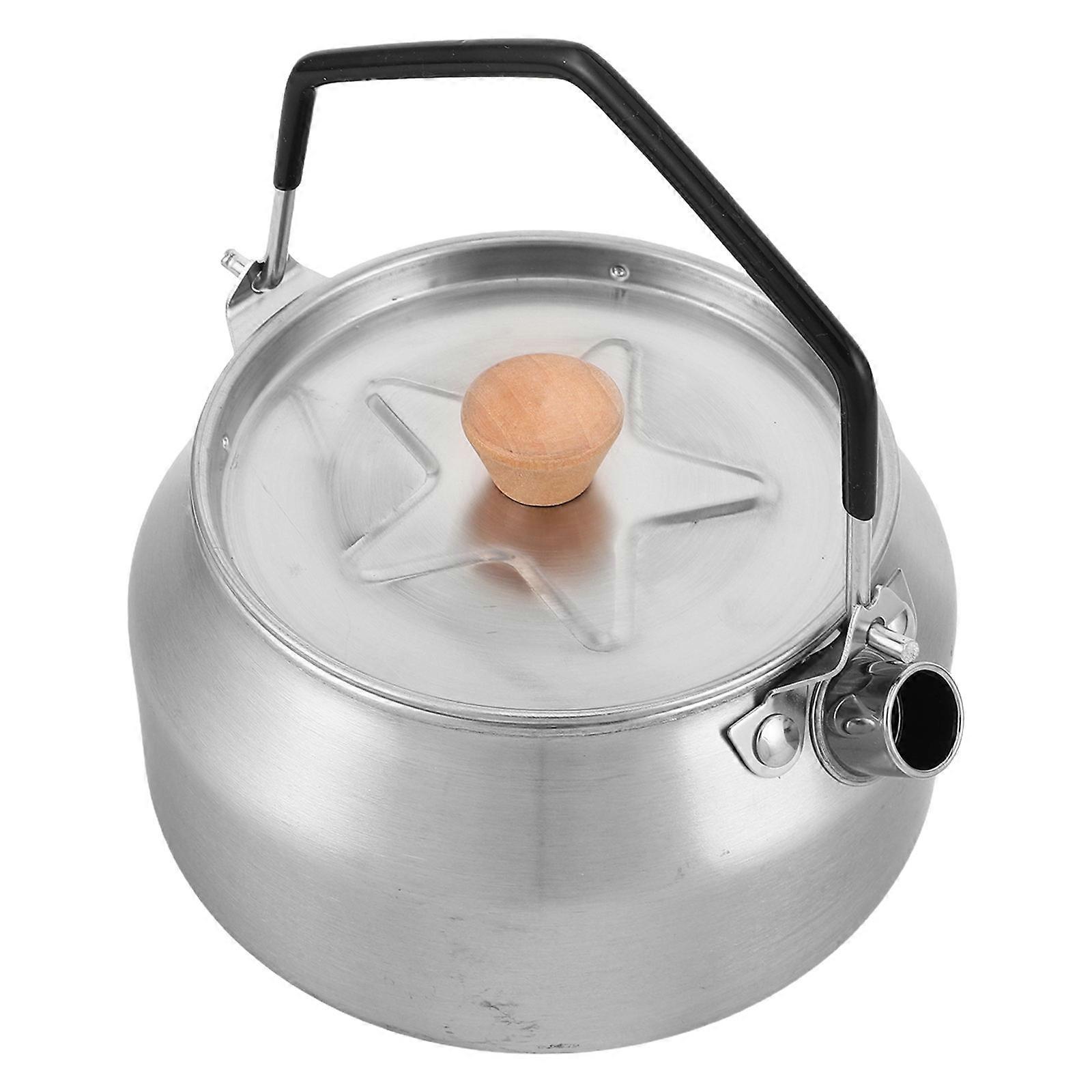 Outdoor Portable Camping Kettle with Quick Boiling Function 1L Stainless Steel