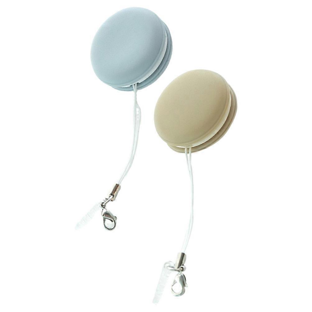 Glasses Cleaning Cloth Macaron Shape for Cleaning Use 2Pcs Multi Color