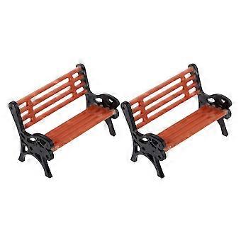 Stolmodel i harpiks til dekoration, 2 stk. assorterede farver