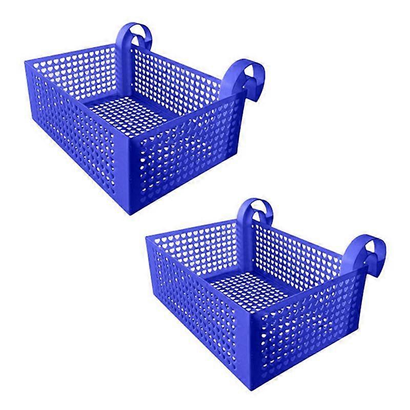 2Pcs Storage Basket Hanging Frame Removable Mesh Storage Rack Pool