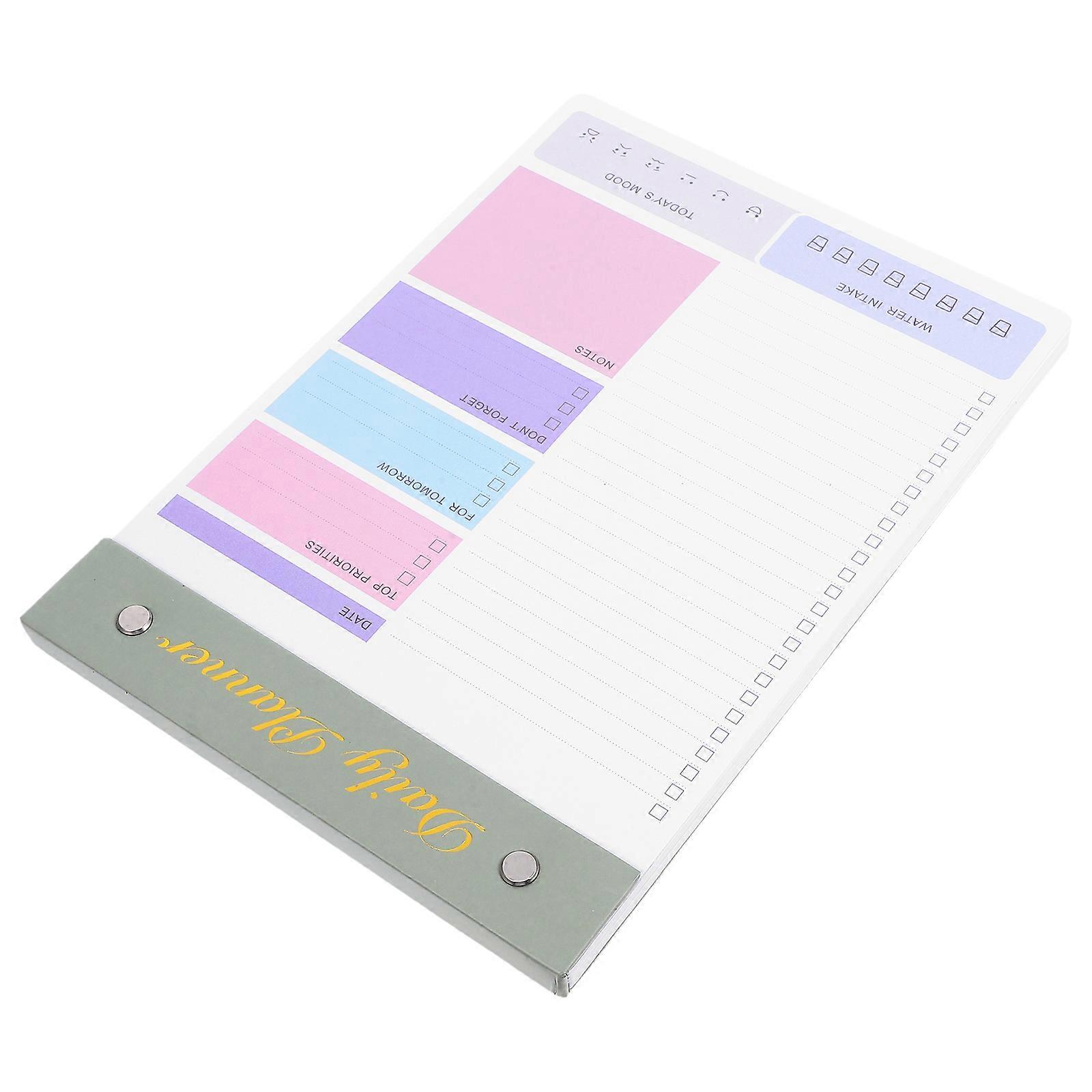 Multicolor Creative Daily Schedule Planner Tear Off Notepad