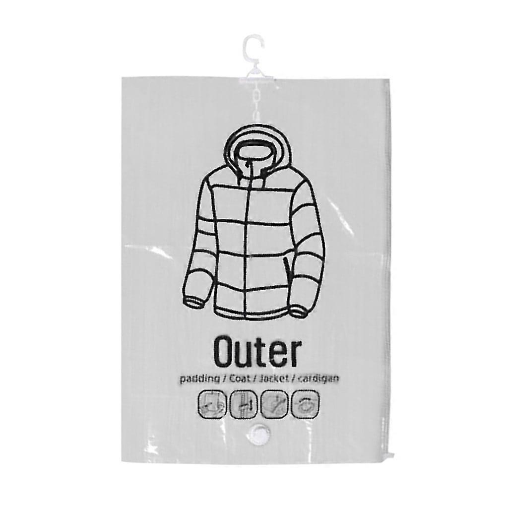 Side pull Hanging Transparent Vacuum Storage Bag