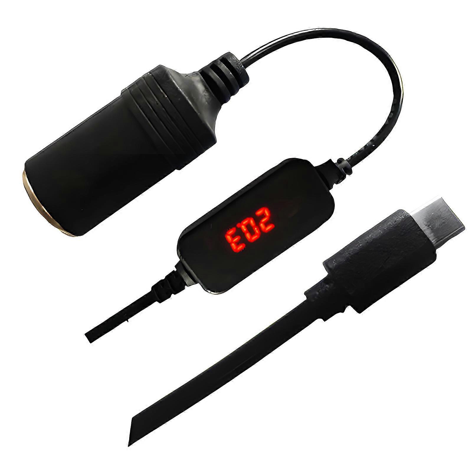 12V Car Socket USB C Converter Adapter Controller Plug Connector Adapter Auto Interior Electronics Accessories Multicolor