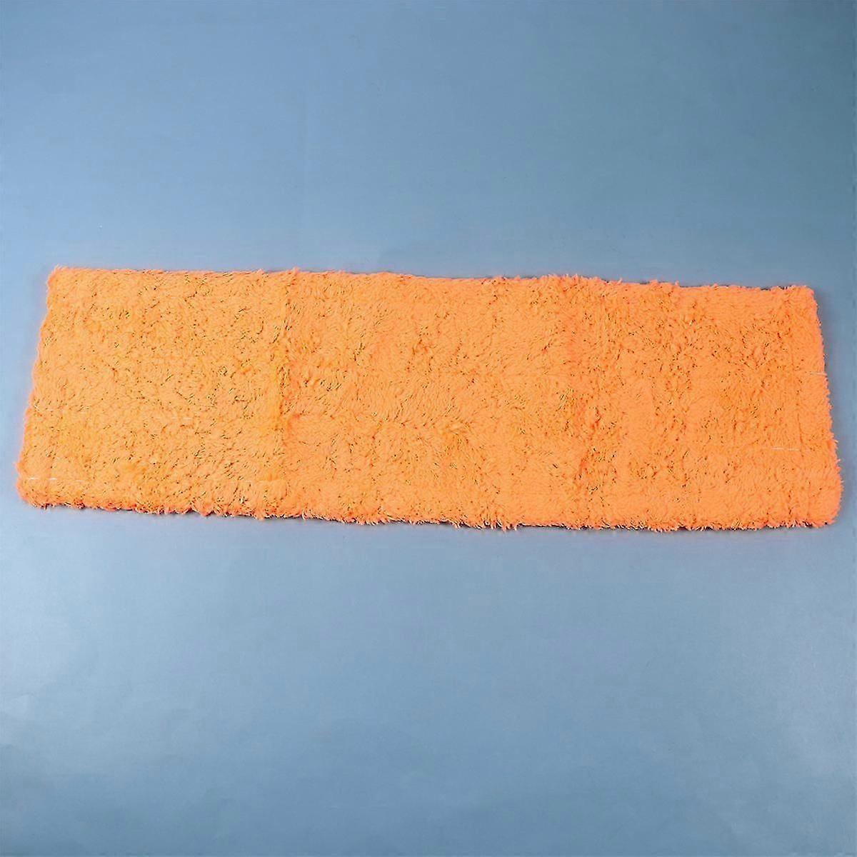 Household Cleaning Microfiber Mop Head for Replacement 2Pcs Orange