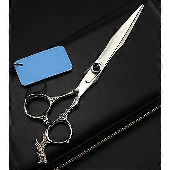 Professional Hair Cutting Scissors Set for Salon and Home Use, Ergonomic 2 in 1 Barber Shears Kit