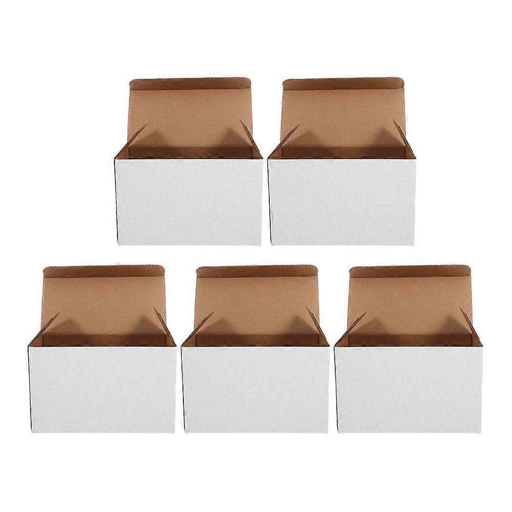 Mailing Boxes White Corrugated Cardboard Boxes for Storage 20Pcs