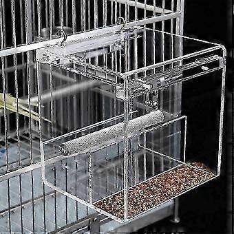 Automatischer Vogelfutterspender, passend für Papageien, sauberer Vogelfutternapf, auslaufsicherer Wellensittichfutterspender