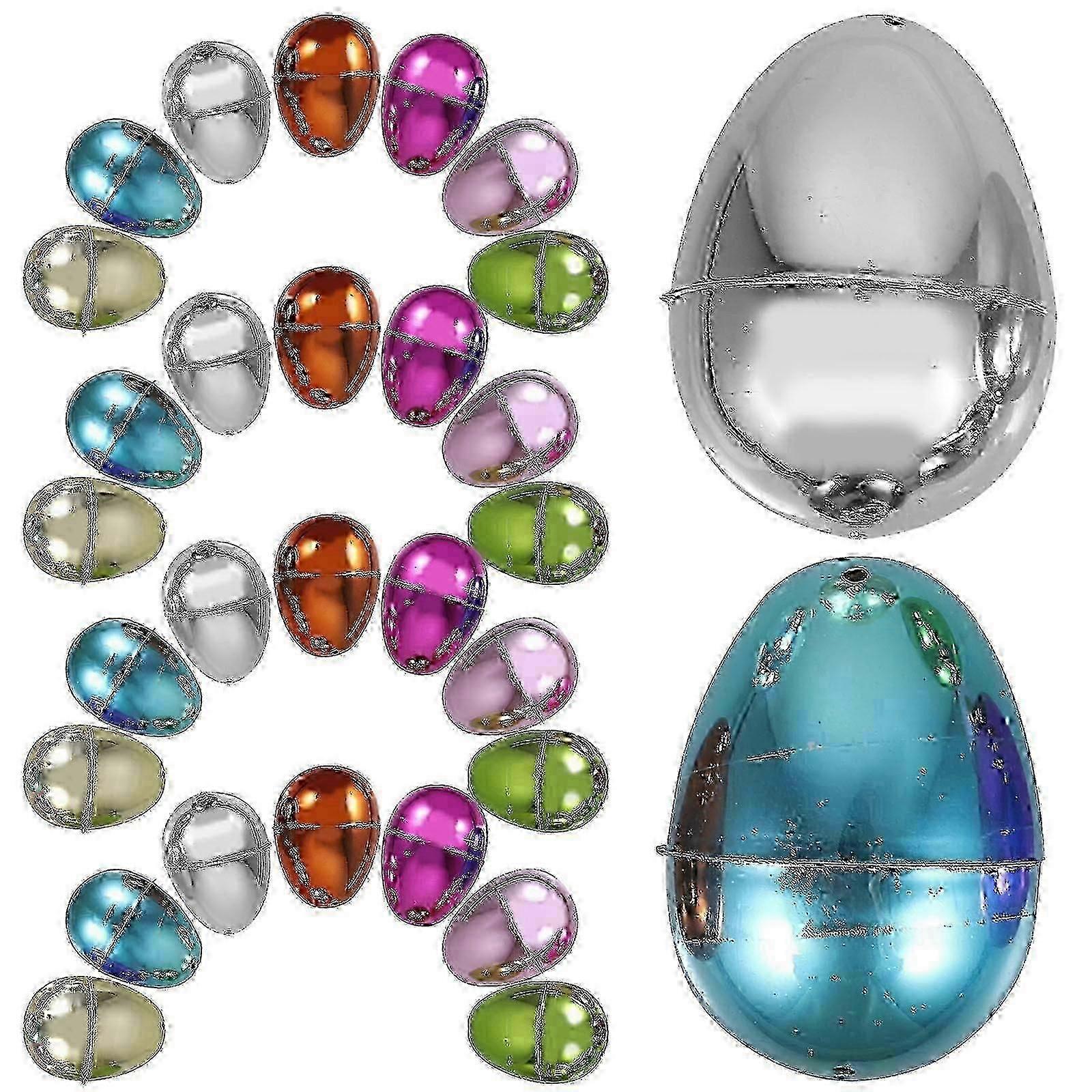 30 Pcs Openable Fillable Refillable Easter Eggs for Easter Party Supplies