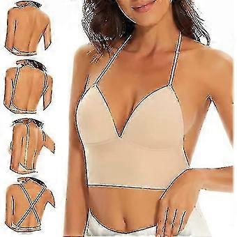 Women's Low Back Bras Seamless Wire Free Bralette Backless Bra Hao