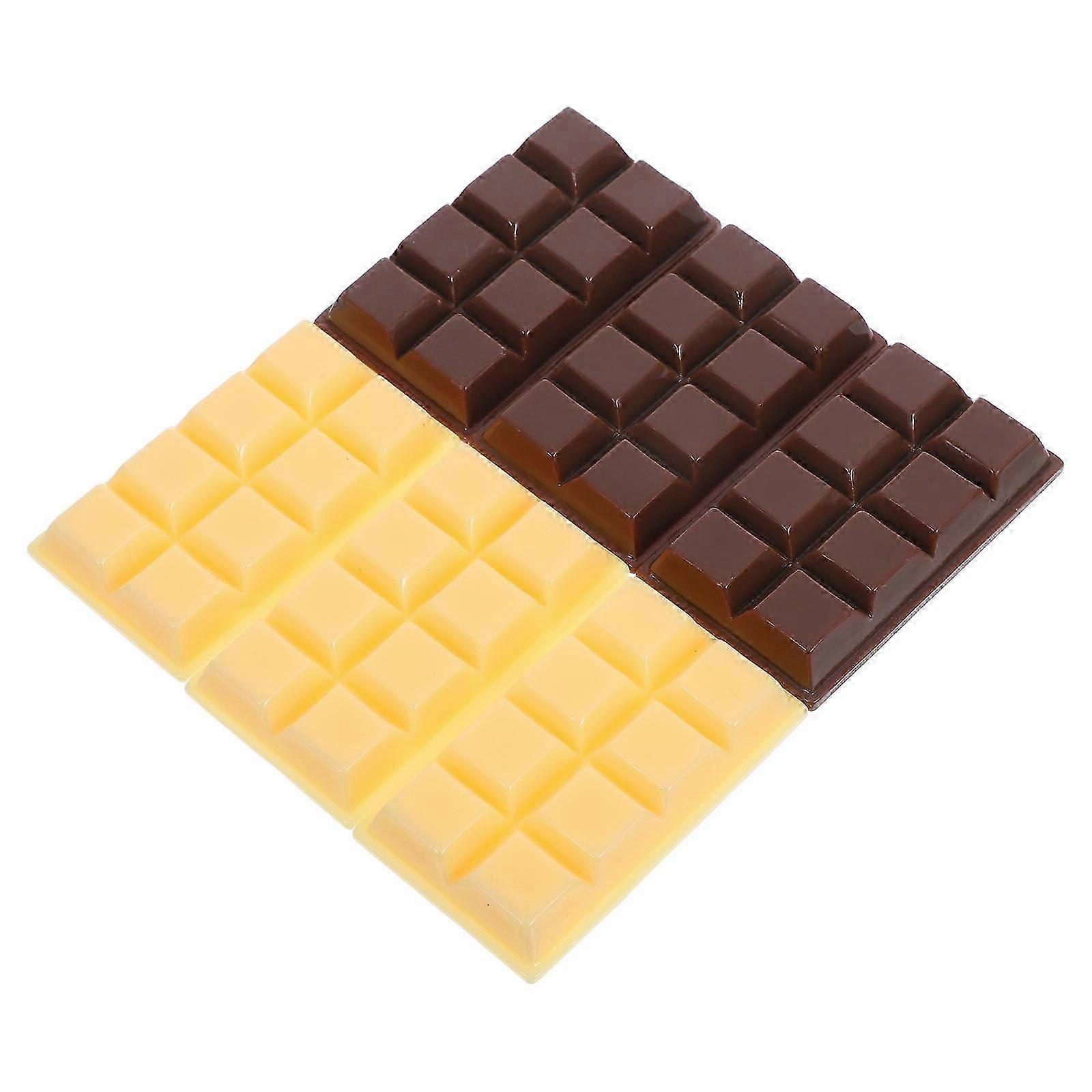 Multi-Function Fake Chocolate Resin Models for Decoration 6Pcs Realistic Set