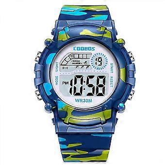 3 Multiple Alarms Reminder Sports Kids Wristwatch Waterproof Boys Girls Digital Watches